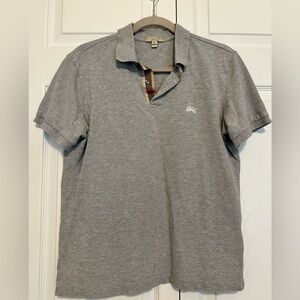 Burberry Heather Gray Polo Shirt